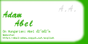 adam abel business card